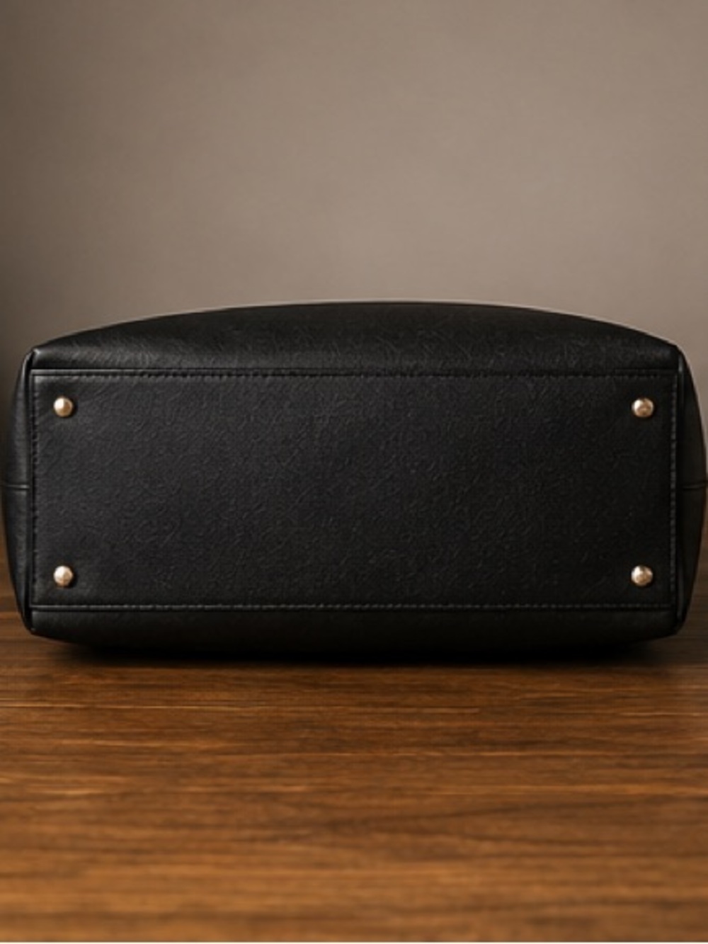 kate spade Black Leather Tote with Gold Accents - Picture 5 of 8